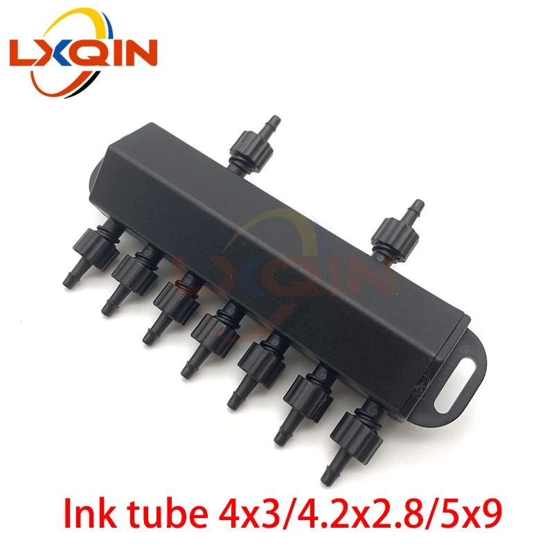 

LXQIN 2 шт. DTF L1800 L1390 Шунтовая циркуляция чернил для Epson xp600 4720 i3200, фильтр разветвителя головки, буферная бутылка, УФ-переключатель