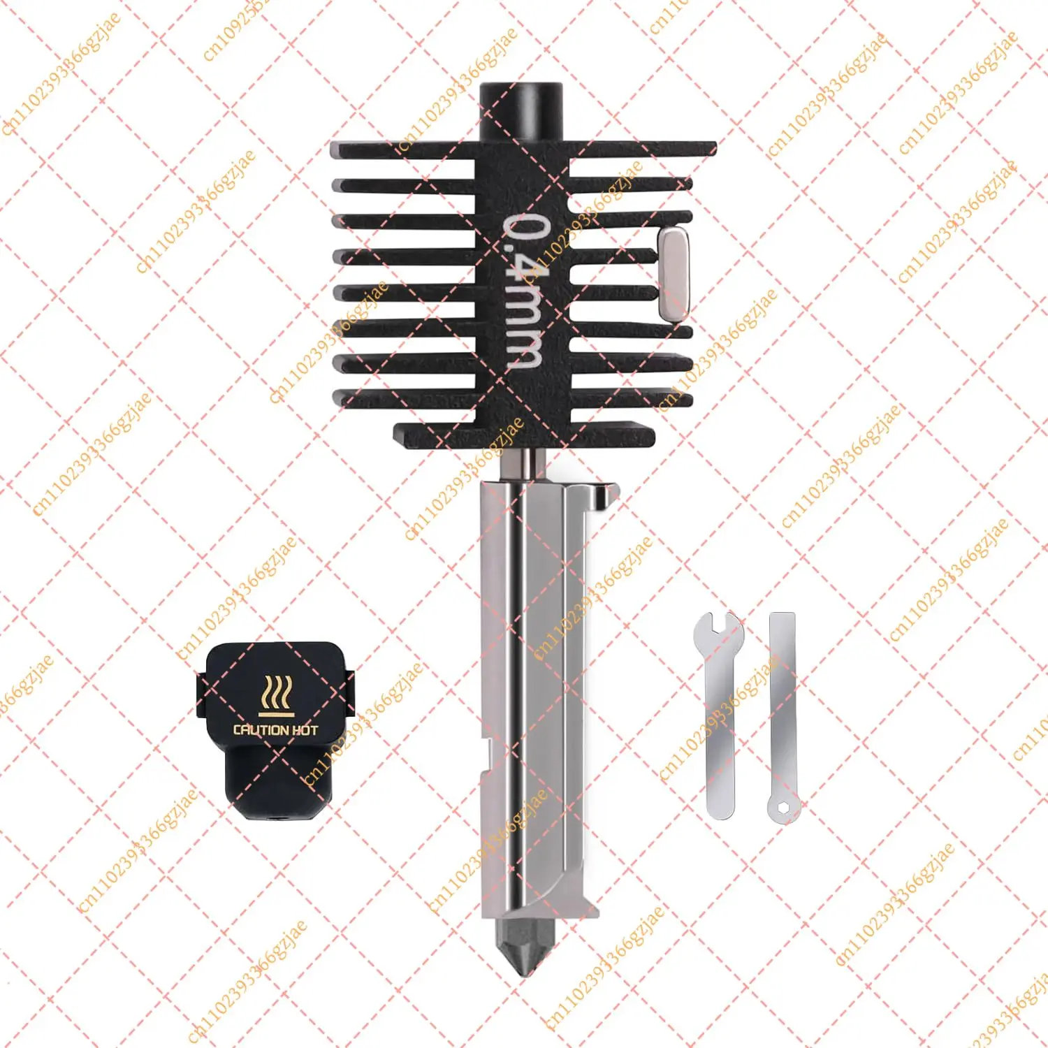 For For Bambu Lab A1/A1 Mini Hotend Kit with 0.2/0.4/0.6/0.8mm Hardened Steel Nozzle for BambuLab A1 Replace Hotend Kit