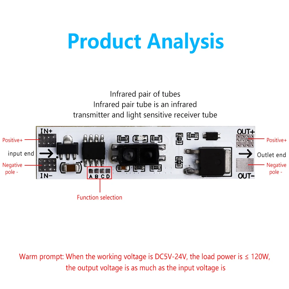 5PCS DC 12V Short Distance Scan Sensor XK-GK-4010A Sweep Hand Sensor Switch Constant Voltage Capacitive Touch Sensor Switch 3A