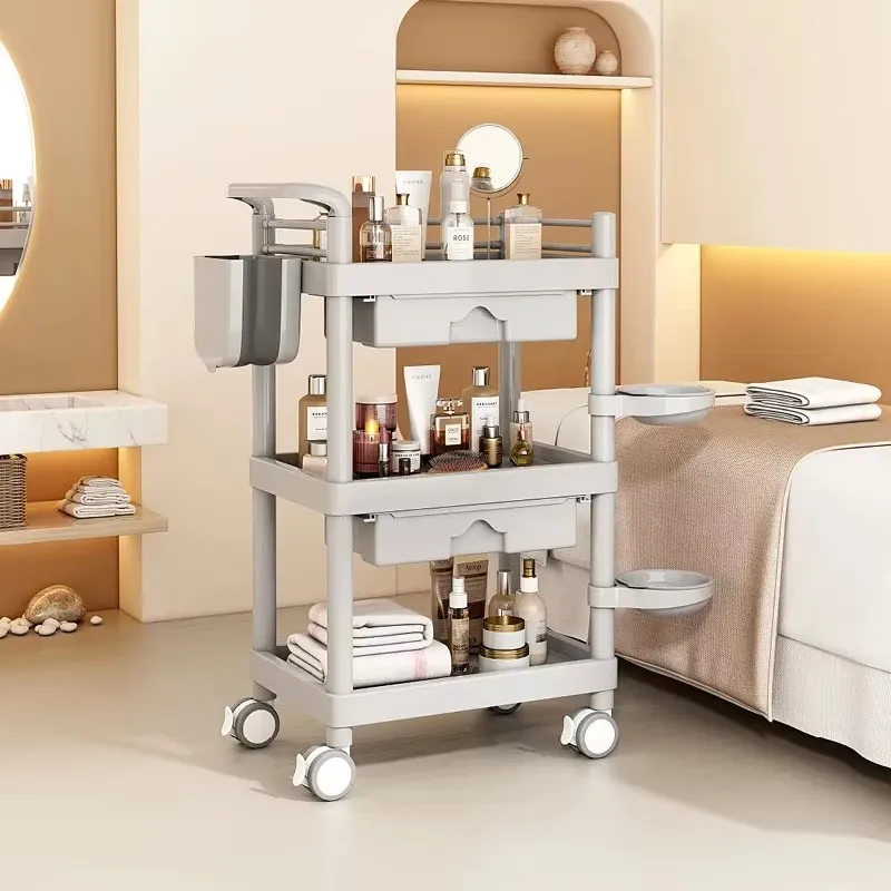 

Beauty Salon Cart Rolling Furniture Trolley Equipment Auxiliary Spa Organizer Cosmetic Helper Professional Muebles Car Tool