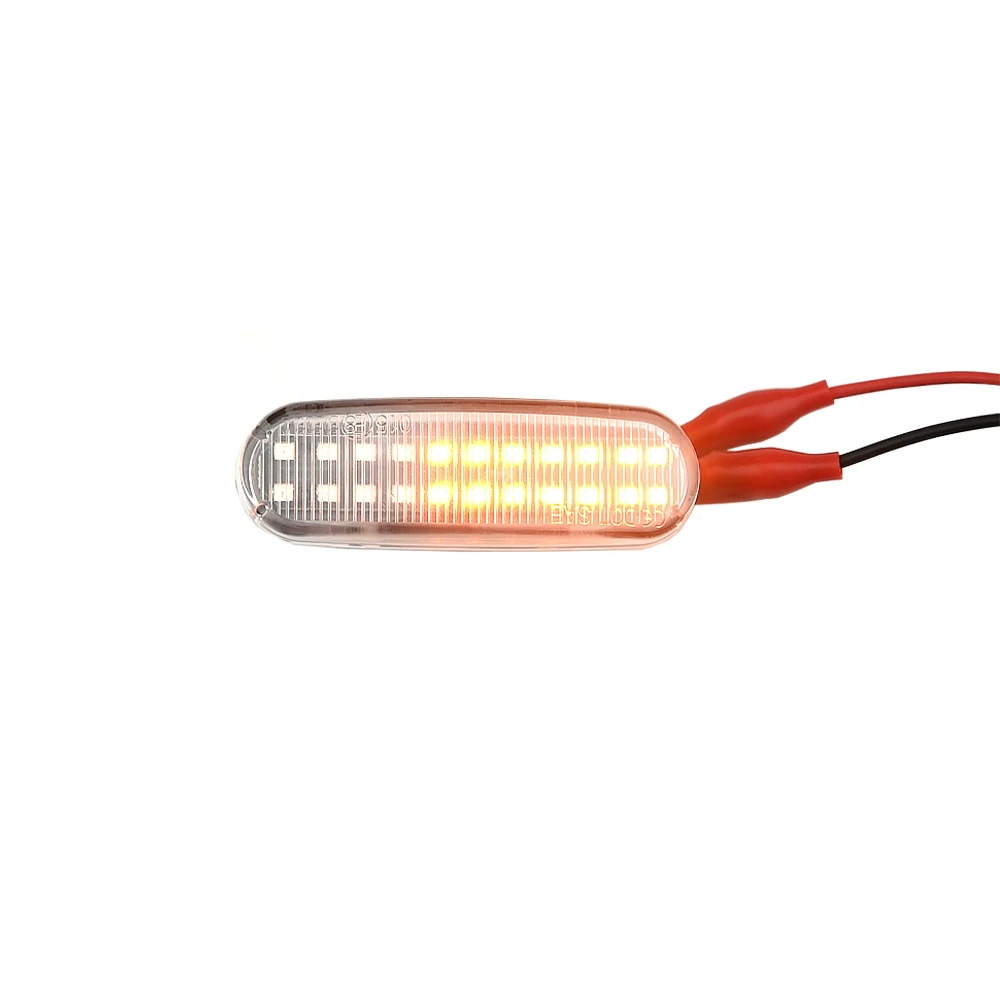 2 قطعة ديناميكية LED بدوره إشارة الجانب ماركر ضوء مكرر مصباح لشركة فيات فيورينو III صندوق/محطة عربة (225) 2007.11-2019 #3