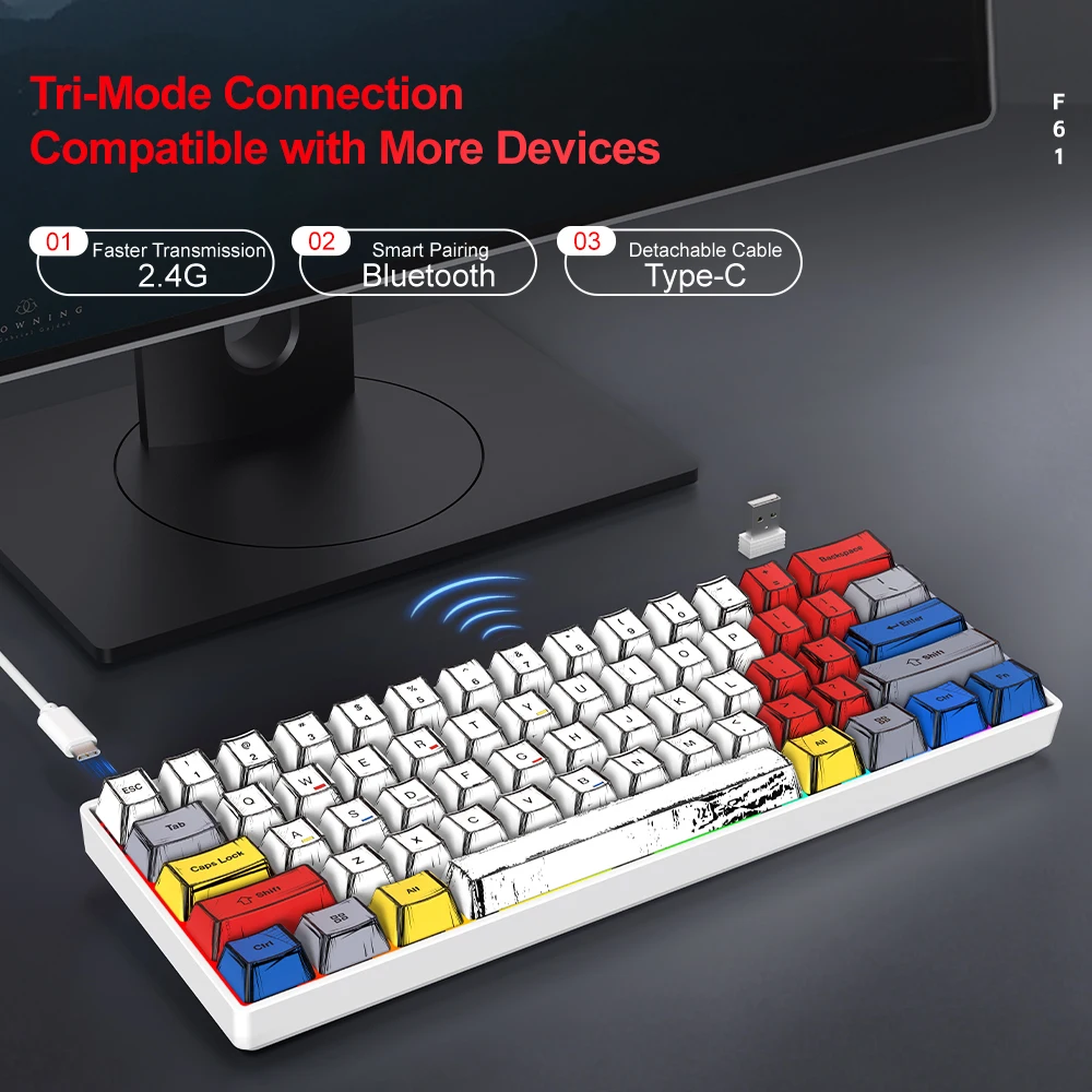 Tastiera Meccanica Tri-Mode 60 - Gaming Keyboard Bluetooth recensione e prezzo