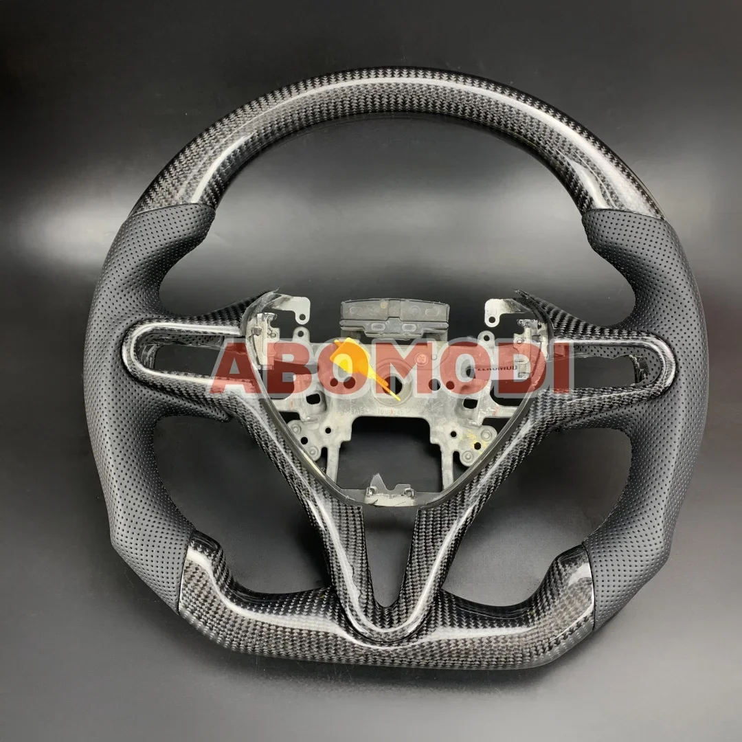 100% Carbon Fiber Customized Steering Wheel for Honda Civic 8th City Fit Jazz