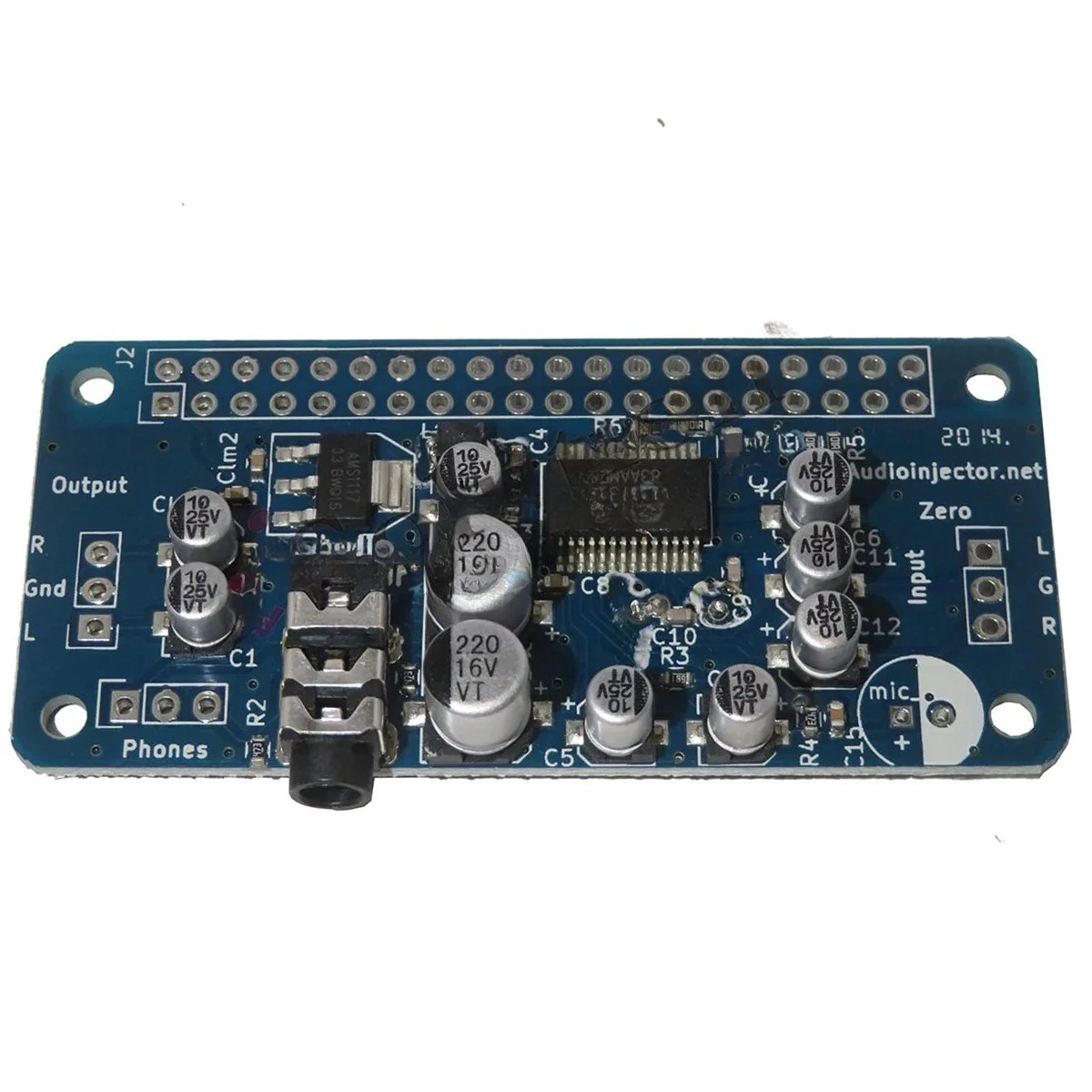Audio Injector PPI0 Sound Card HIFI DAC HAT HIFI DAC Audio Card Expansion Board for Raspberry Pi Zero