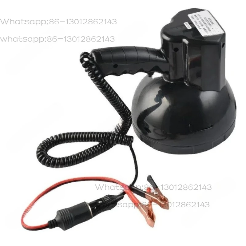 

12V 55W 6500K Spotlight, Super Bright LED Flashlight Handheld Spotlight 3000 Meters Range, Large Flashlight Searchlight