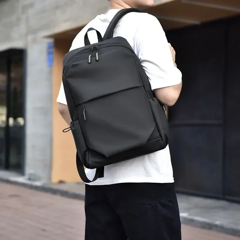 Sac à dos en film de cuir pour homme, cartable pour étudiant, grande capacité, hydrofuge, ComPiedmont, nouveau