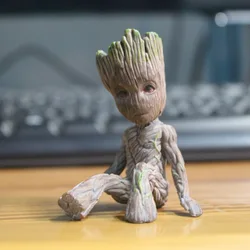 6Cm Tree Man Groot Figurka Disney Figurka akcji Guardians of The Galaxy Marvel Avengers Mini zabawki Siedzący Groot Figurka Zabawki dla dzieci