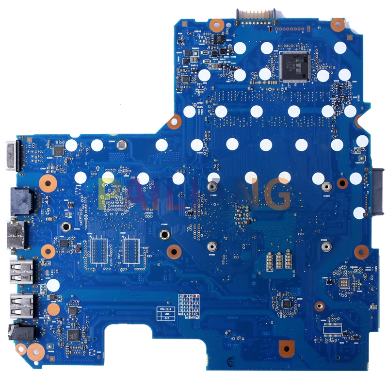 Placa-mãe completa testada para laptop, HP 14-AC Notebook Mainboard, 6050A2730001, 3825U, 823366-001