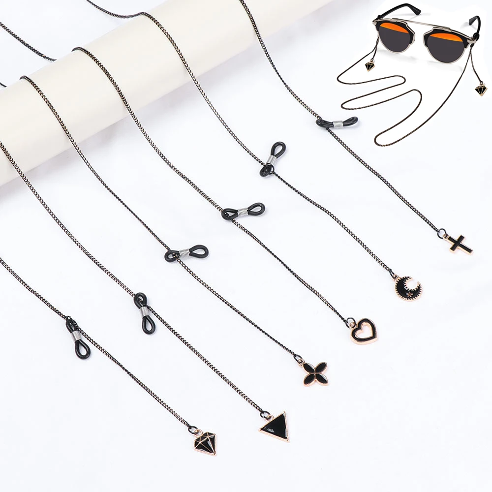 

Fashion Non-slip Metal Sunglasses Lanyard Glasses Chain Holder Eyewear Braid Glasses Holder Strap