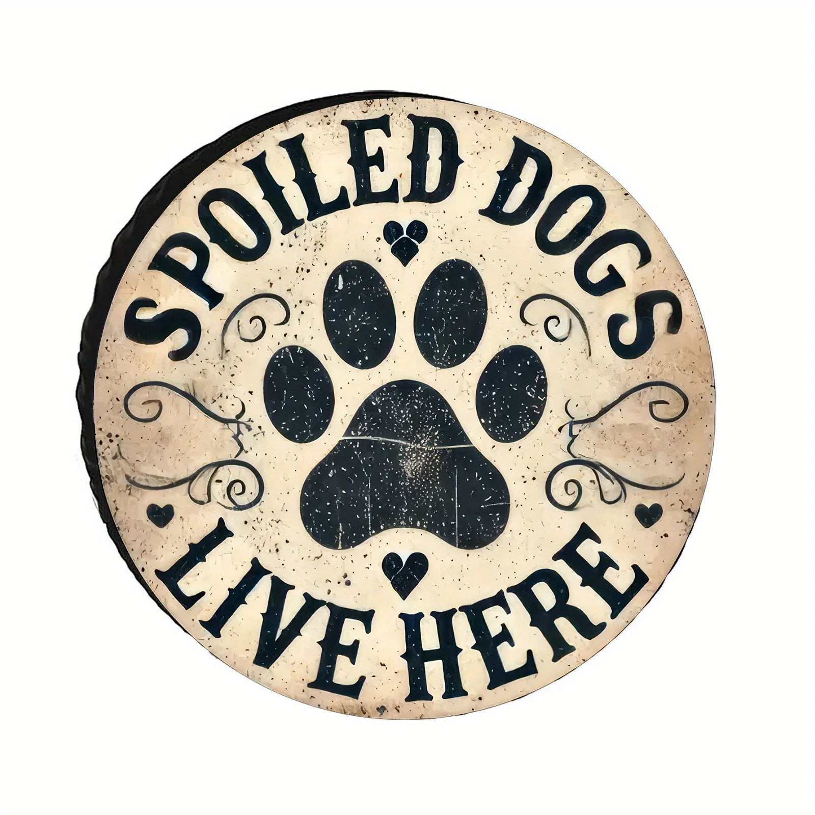 The Spoiled Dog Lives Here, 28/30/32/34-inch Tire Cover, Spare Tire Cover, Stylish And Elegant Appearance, Multiple Patterns Ava