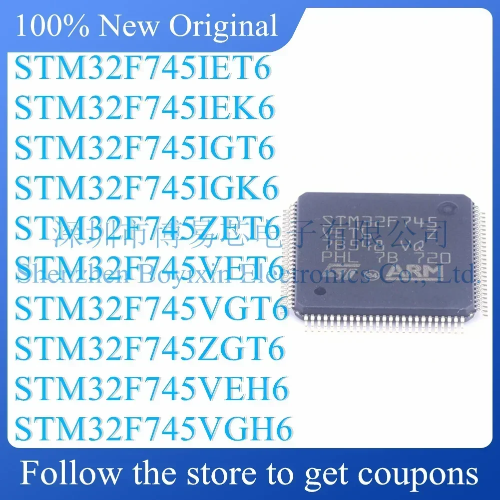 

STM32F745ZGT6 STM32F745ZET6 STM32F745VET6 STM32F745VGH6 STM32F745VEH6 STM32F745IGT6 STM32F745IET6 STM32F745VGT6 Standard version