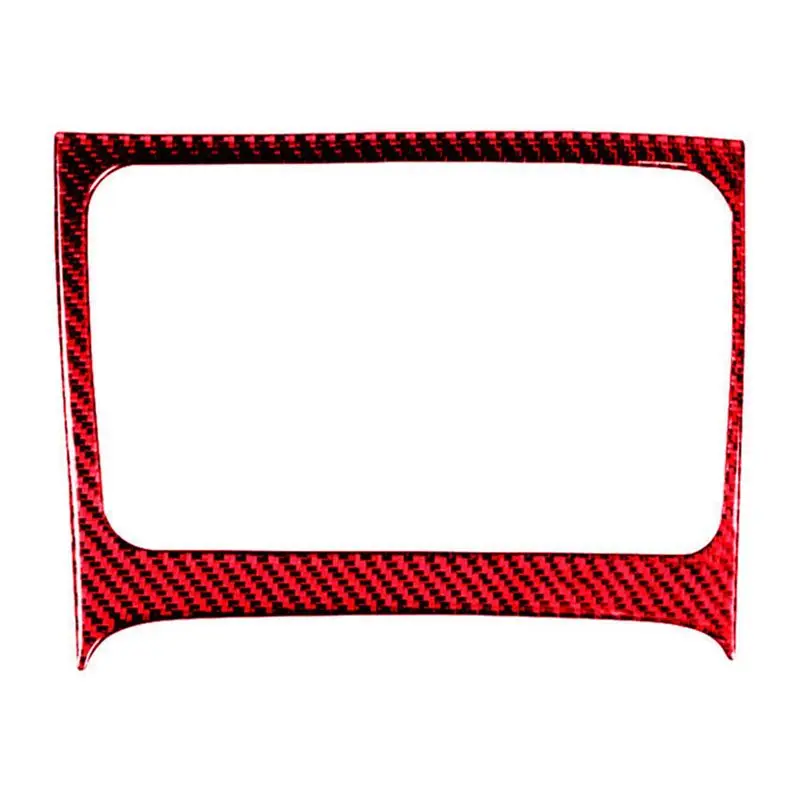 

A13F-Red Carbon Fiber Storage Box Frame Trim For Honda Civic 8Th Gen 2006-2011