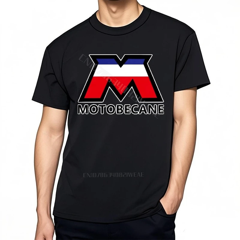 Teeshirt Casual Unisex T-Shirt Baumwolle Baumwolle T-Shirt Motobecane Logo mit französischen Farben Anime Grafik klassisches T-Shirt