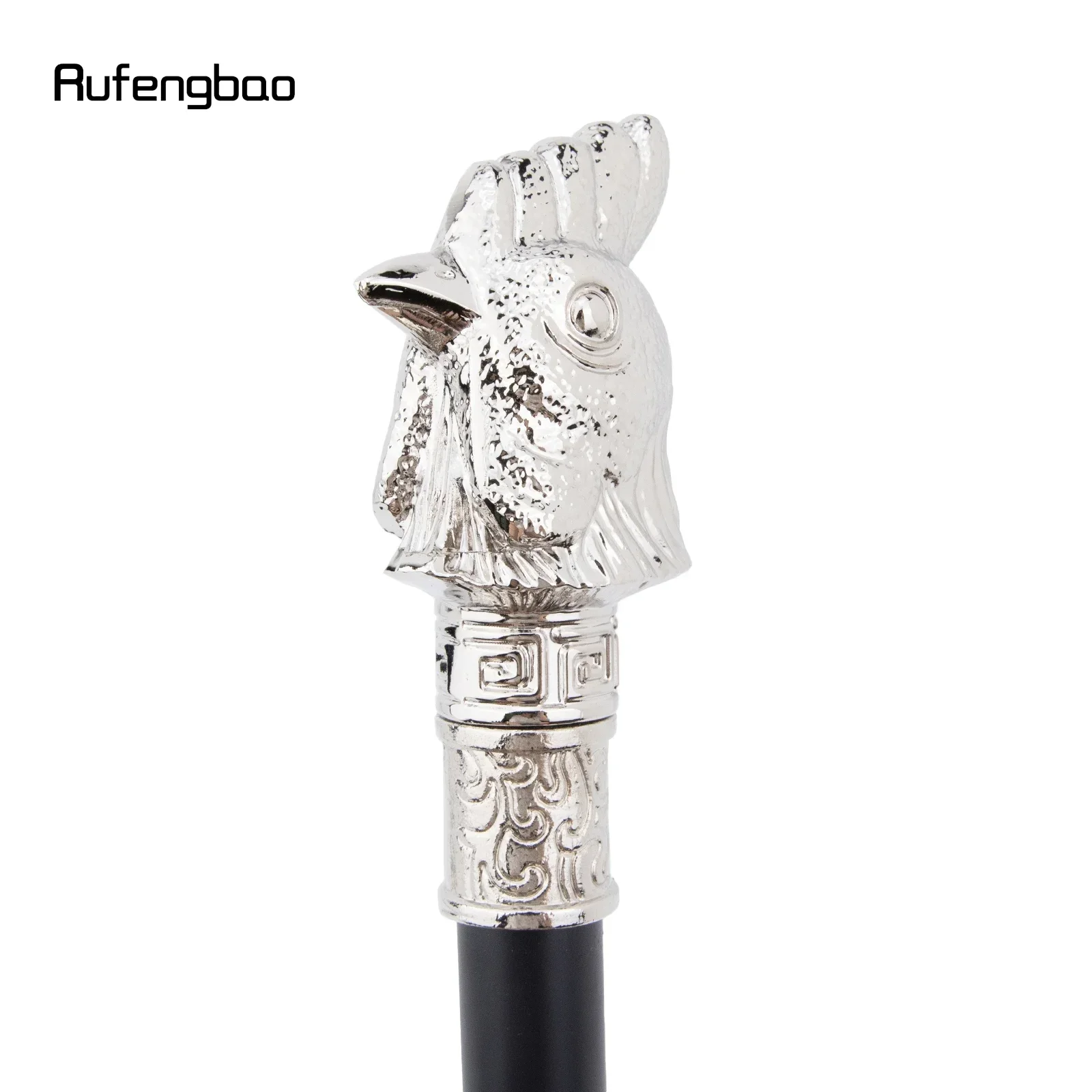 الأبيض الدجاج الديك رئيس الحيوان موضة عصا للمشي ديكور Cospaly خمر حفلة عصرية عصا للمشي Crosier 93 سنتيمتر