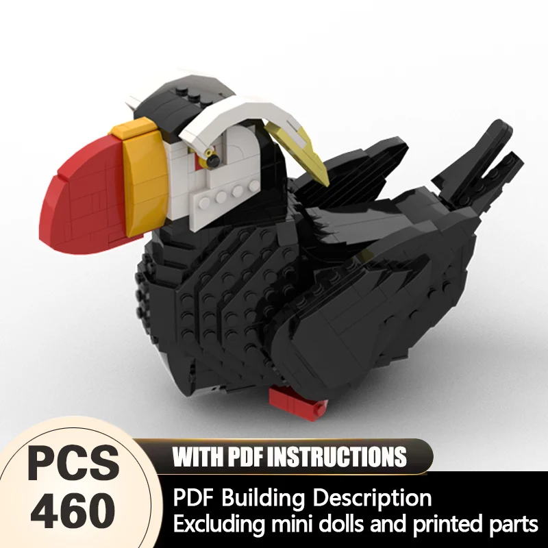 

Creators Animal Series Model MOC Building Bricks Tufted Puffin Modular Technology Gifts Holiday Assemble Children Toys Suit