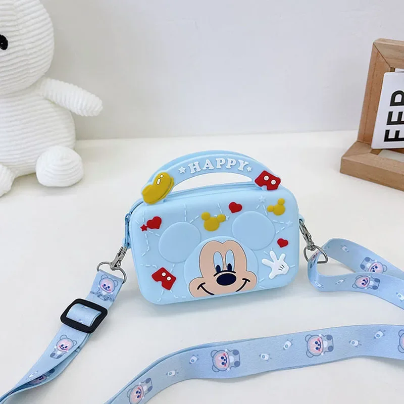 Disney Mickey Mouse Minnie Handbag Bags for Girls Mickey Mouse Bag Cartoon Mini Kawaii Backpack Purse for Girls Children Gift