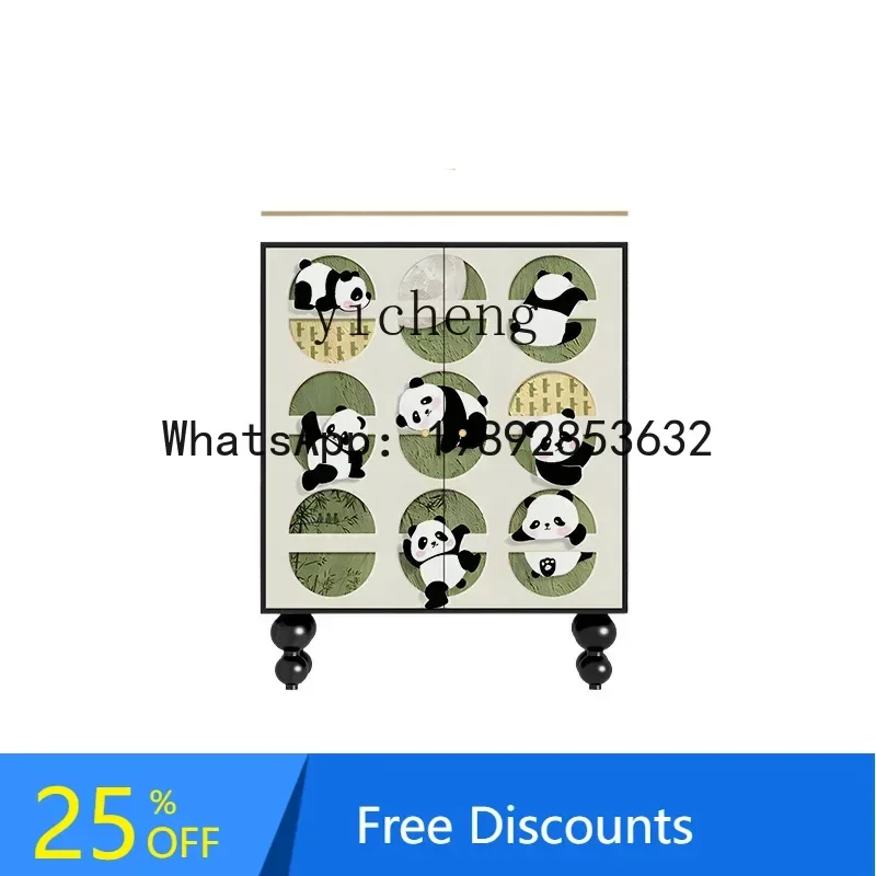 French entry corridor solid wood shoe cabinet living room balcony storage cabinet corner storage decorative cabinet