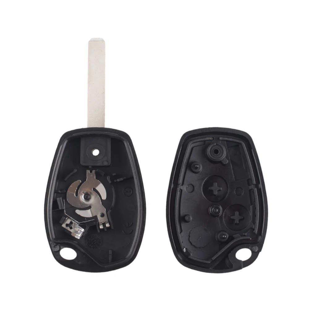 KEYYOU 2/3 Button Remote Car Key Shell Auto Key Case for Renault Dacia Modus Clio 3 Twingo Kangoo Uncut Blank Blade Replacement