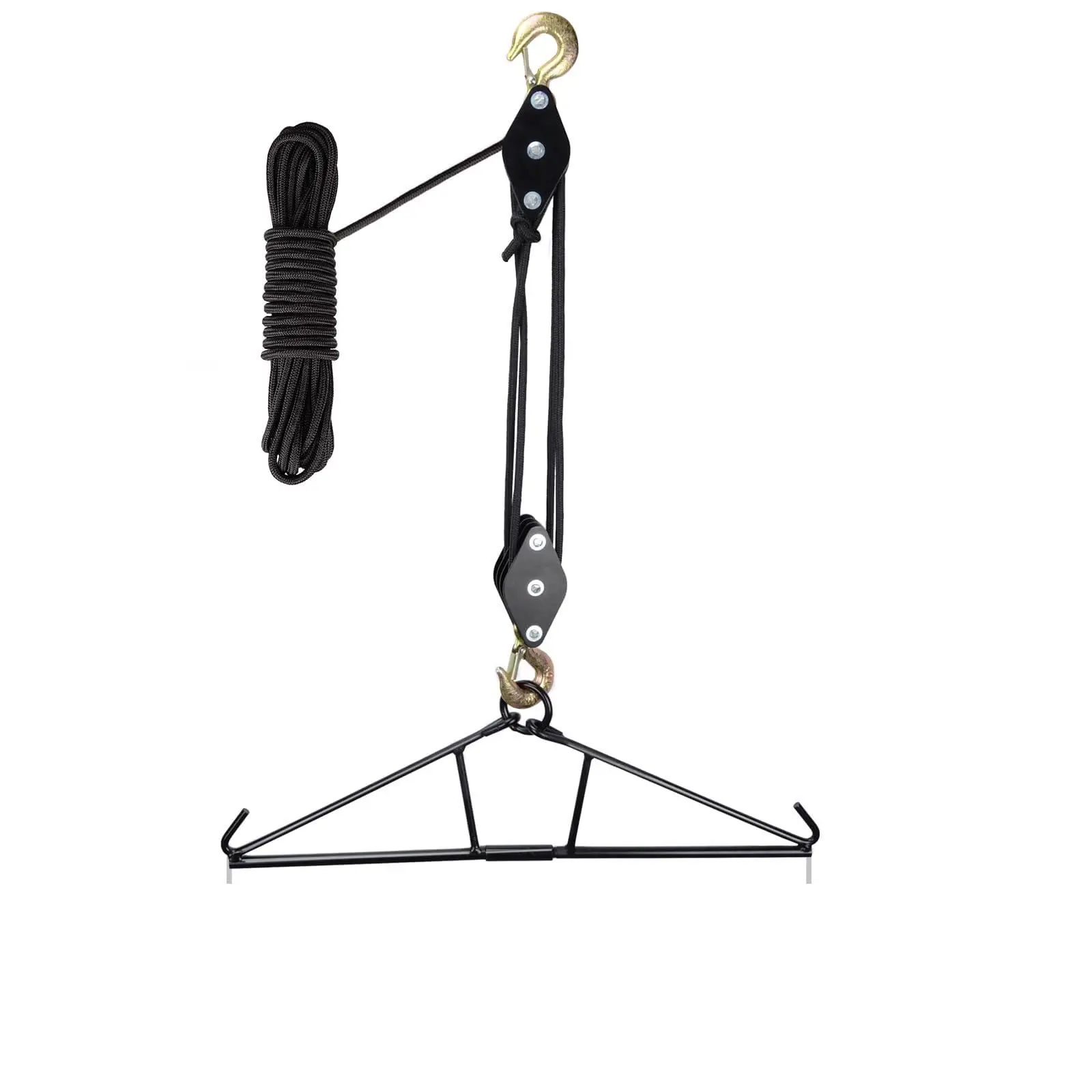 ideagle-deer-hanger-for-skinning-deer-hunting-game-hoist-hanging-gambrel-with-pulley-lift-system-max-to-800lb