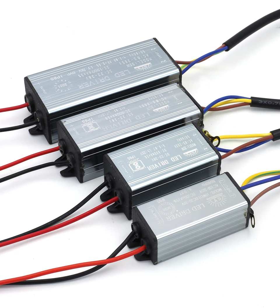 Sterownik LED IP67 10W 20W 30W 50W Adapter sterownika LED Transformator AC100V-265V do DC20-38V Przełącznik zasilania IP67 do reflektora