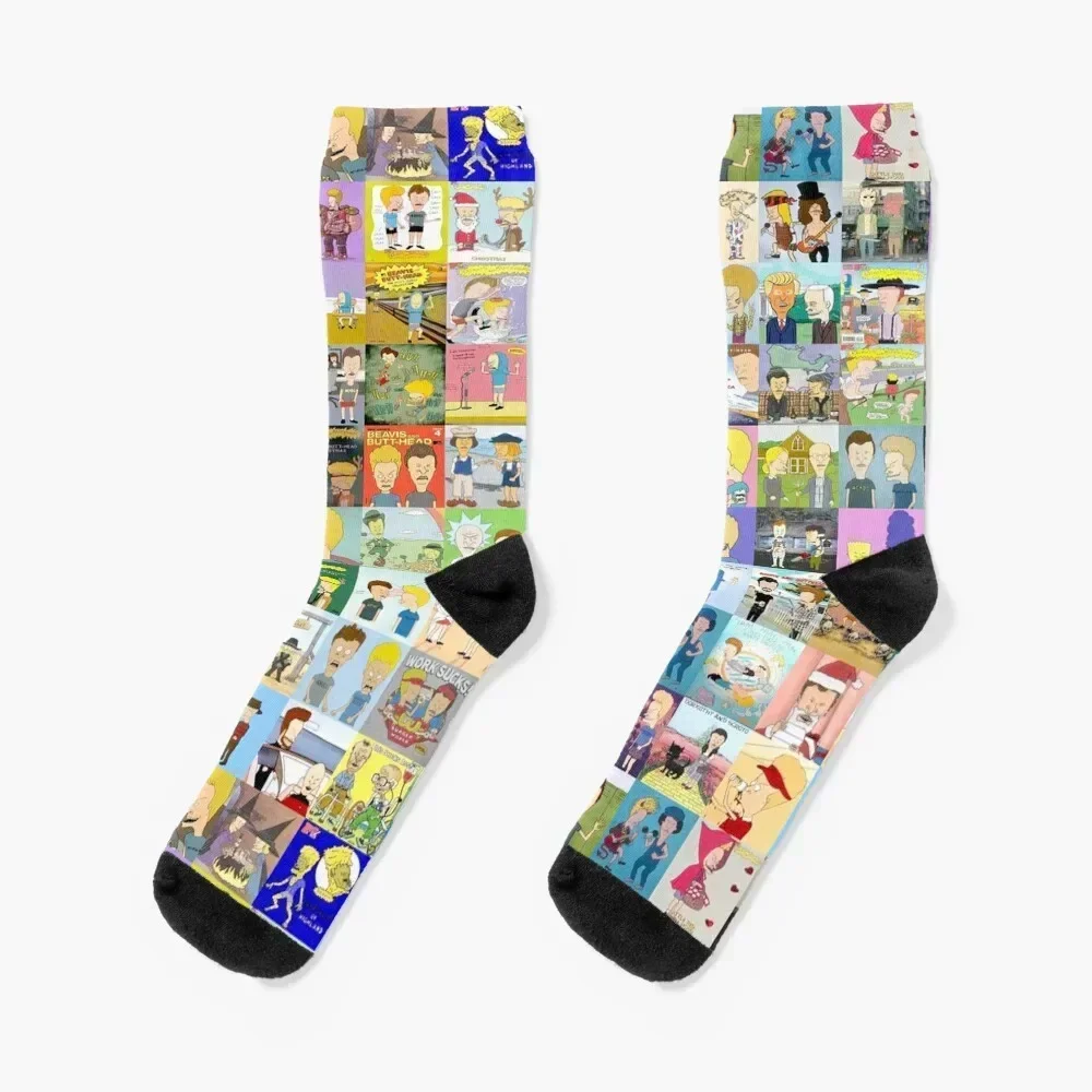 

beavis and butt-head Socks Run happy cotton Socks Ladies Men's