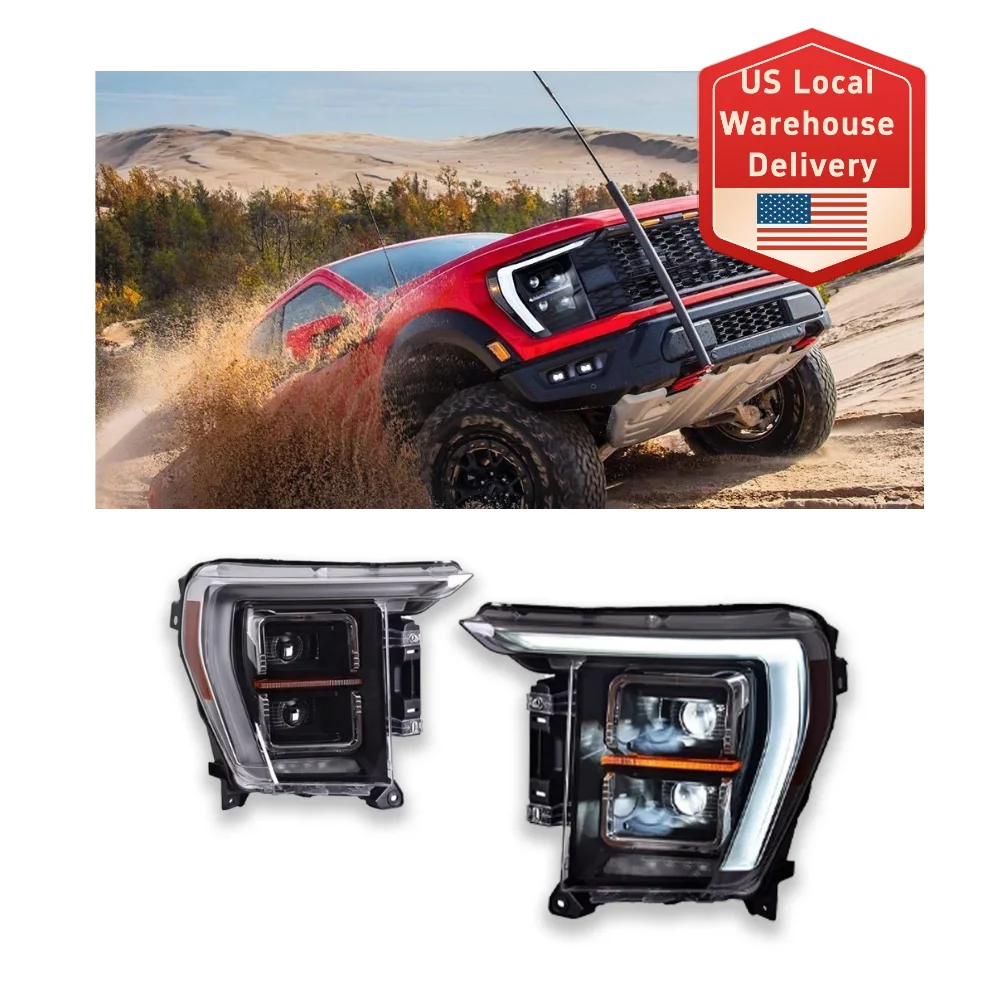 

Фры Ranger F150 2021-2025, обновленные светодиодные фары, модифицированные динамические указатели поворота, тормоз для Ford DRL, аксессуары в сборе
