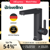 Briwellna Electric Water Heater Hot Water Faucet 2 in 1 Basin Tap Tankless Geyser 220V Instant Water Heater Faucet For Home