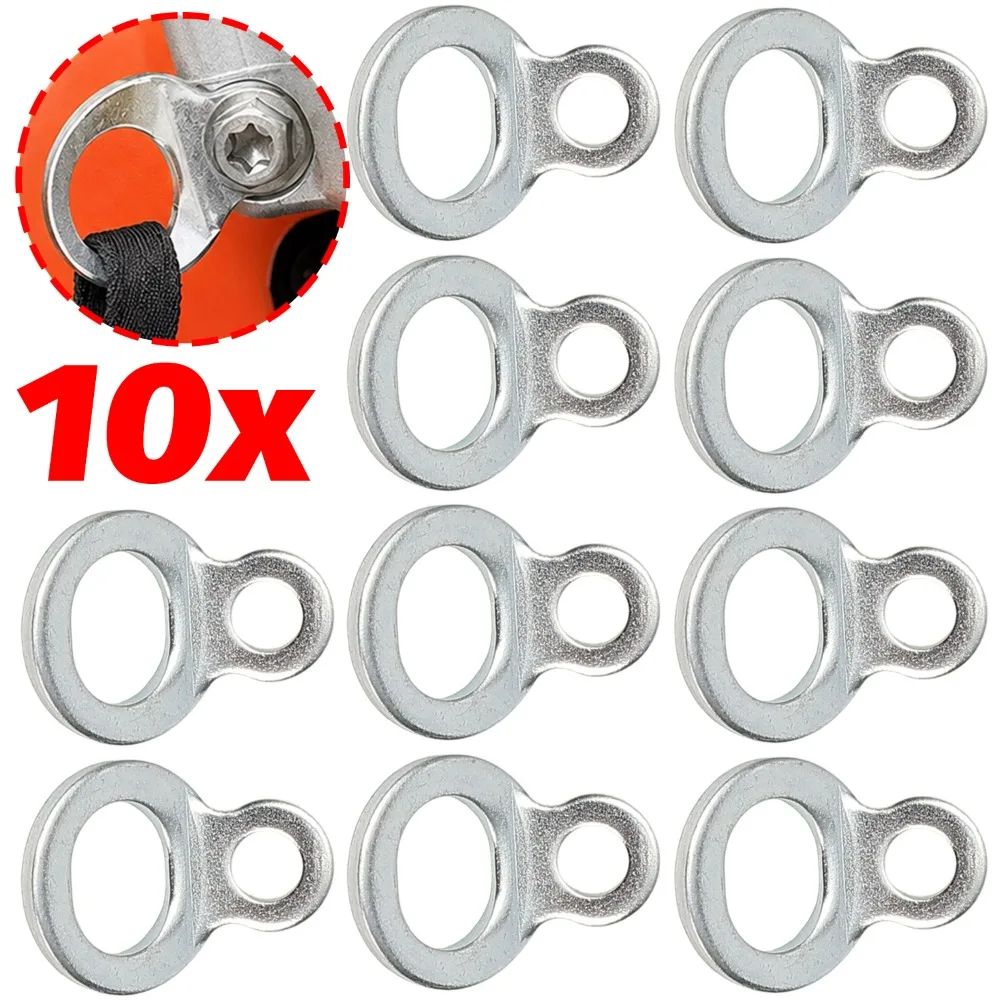 Motorcycle Tie Down Loop Anchor 8 Shaped Dual Hole O Ring Scooter E-Bikes Galvanized Iron Strap Buckle Luggage Net Hook Fastener