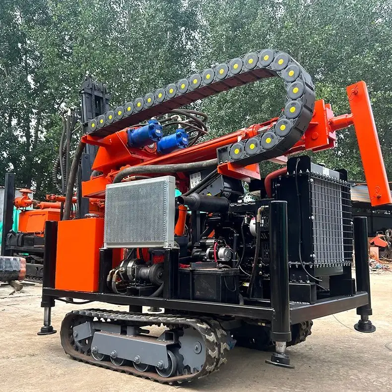 

Индивидуальная буровая установка для глубоких скважин (до 200 м) с дизельным гидравлическим приводом, портативная, на гусеничном или колесном ходу