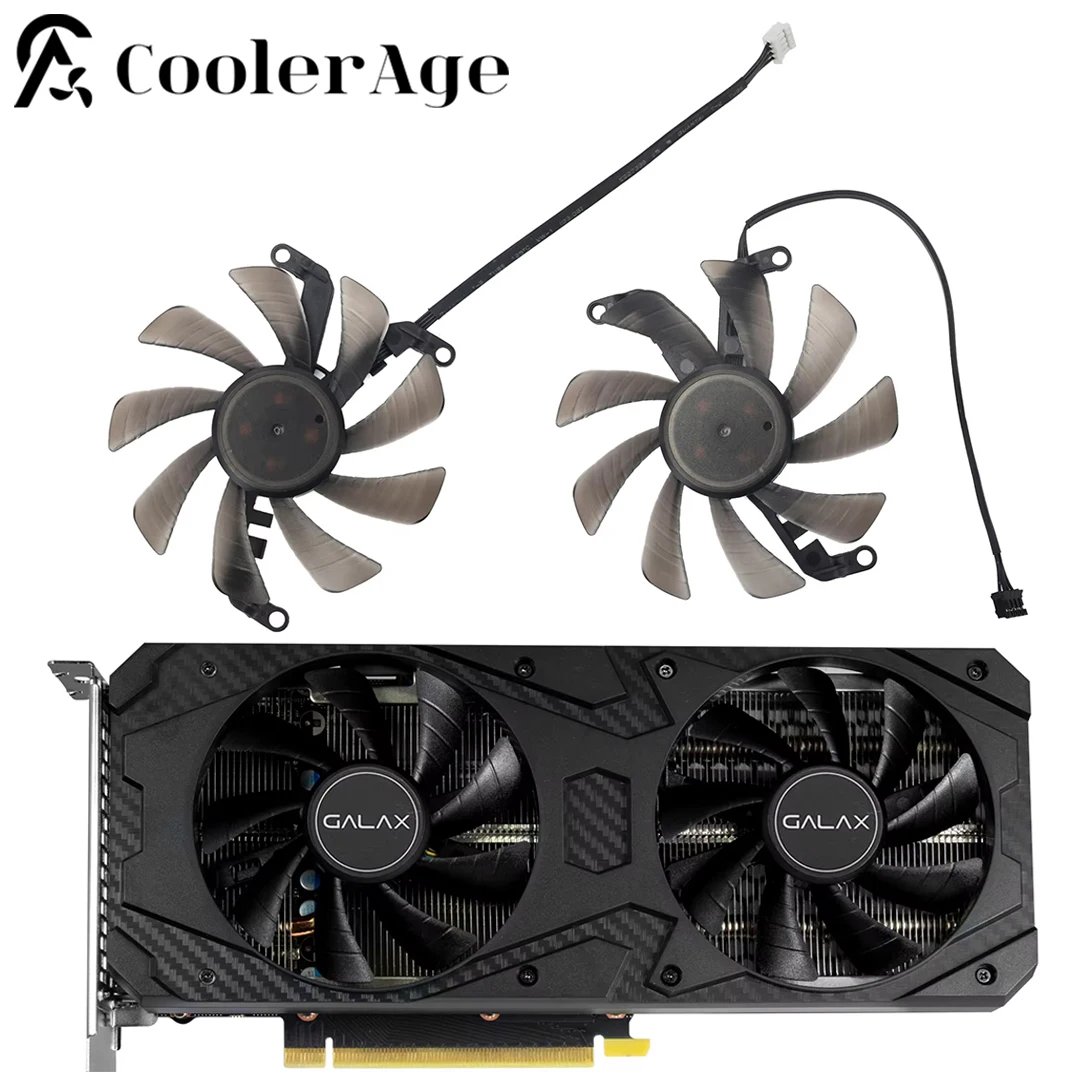 Video Card Fan Replacement 85mm TH9215S2H RTX3060 for Galax KFA2/PNY RTX 3060 3060Ti UPRISING Dual Fan Graphics Card Cooling Fan