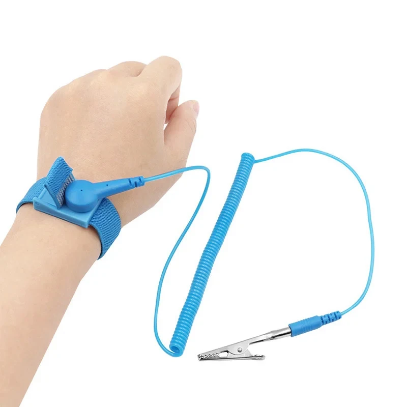 Cordless Wireless Antistatic ESD Wristband Strap with Clip for Electronics Repair Work Tools Anti Static Discharge Cables
