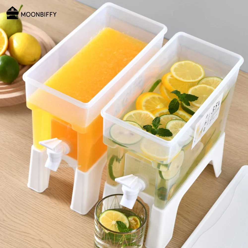 Cold Kettle Refrigerator with Faucet Rotatable Lemonade Bottle Drinkware Kettle Pot Beverage Dispenser Chaleira 워터저그 Water Jug