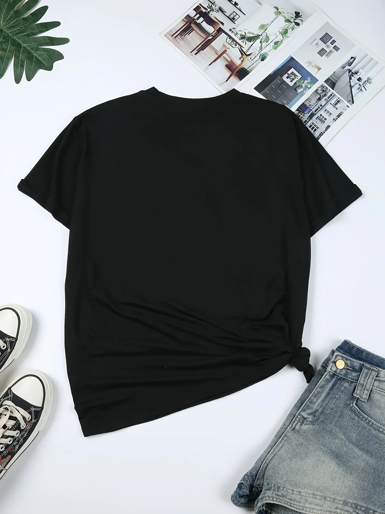 T-Shirt à manches courtes et col ras du cou pour femme, grande taille, imprimé hibou de dessin animé, tissu en Polyester doux et extensible, respirant