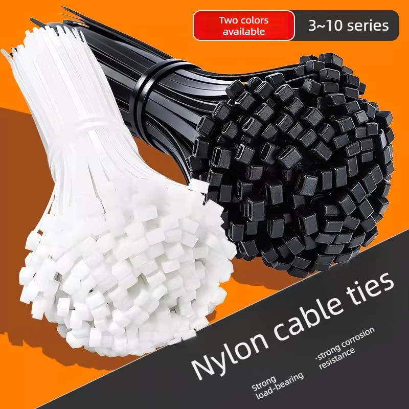 

Plastic Binding Straps Nylon Cable ties Self-Locking Bundling Straps Restraint Straps Black White Cable Ties