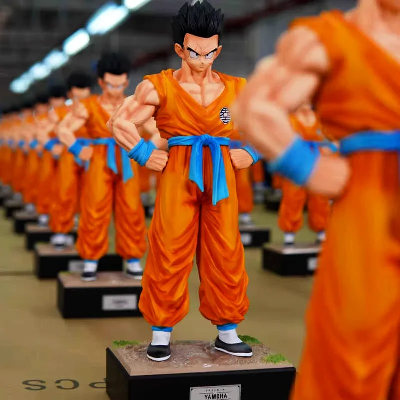 31.5 Cm Seven Dragon Ball Z Pvc Soldier Third Bullet Yamu Tea Gk Statue Brother Hand Model Decoration Animation Peripheral Gift