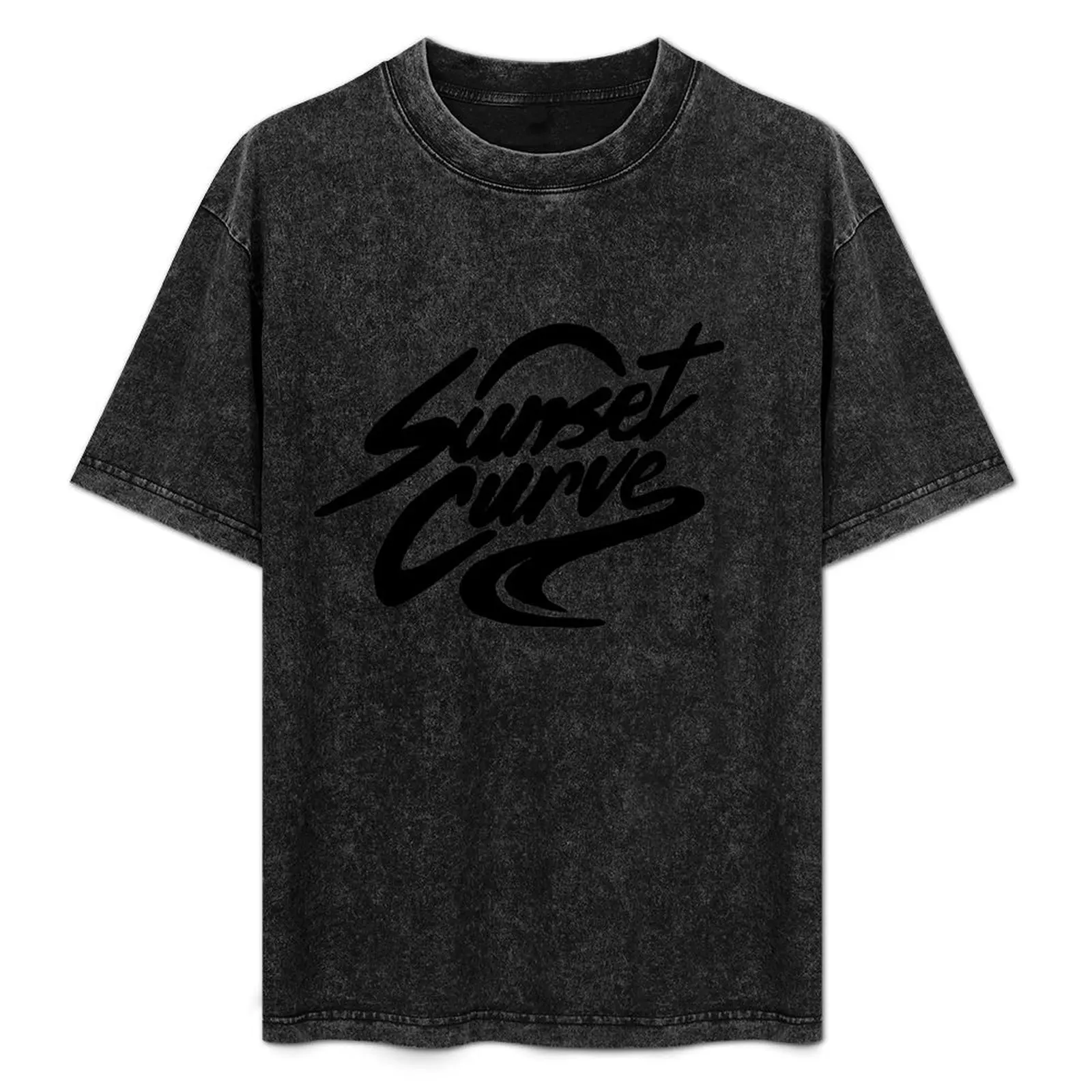 

Sunset Curve T-Shirt oversizeds shirts graphic tees plus size clothes boys animal print plain t shirts men