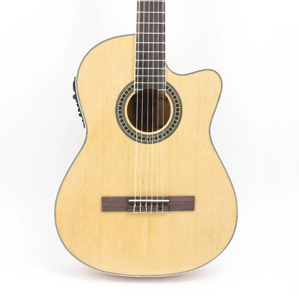 

--40 Inch Solid Wood Classical Play Beginner Guitar