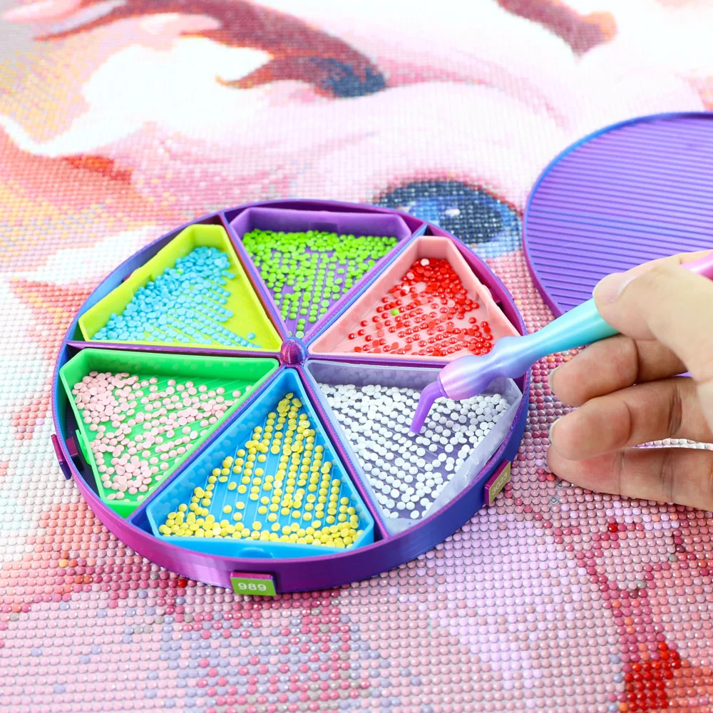 Rotation Beads Tray Organizer Diamond Painting Trays Rhinestone Sorting Tray Diamond Painting Accessories and Tools for Adults