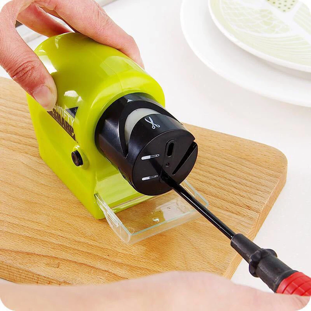 Kitchen Electric Knife Sharpener Multifunctional Knives Scissors Sharpener Motorized High-Speed Sharpening Sistem Rotating Tool