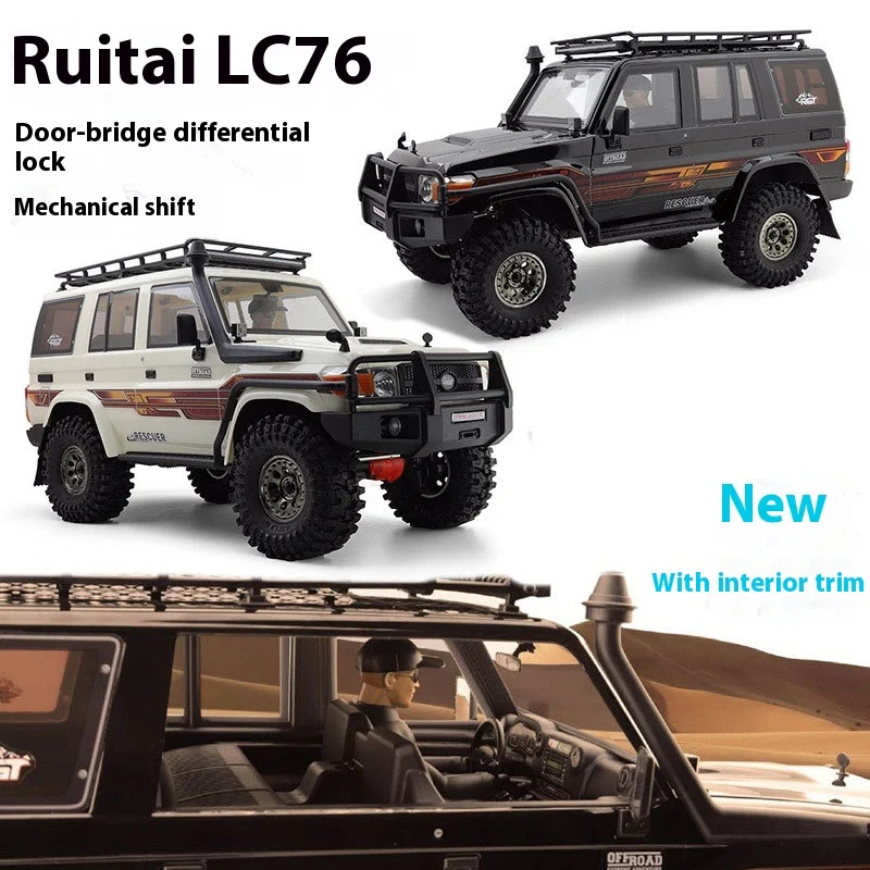 

Ruitai Rgt1/10 Four-wheel Drive Off-road Vehicle Ex86190 4wd Simulation Mountaineering Vehicle Climbing Car Remote Control.