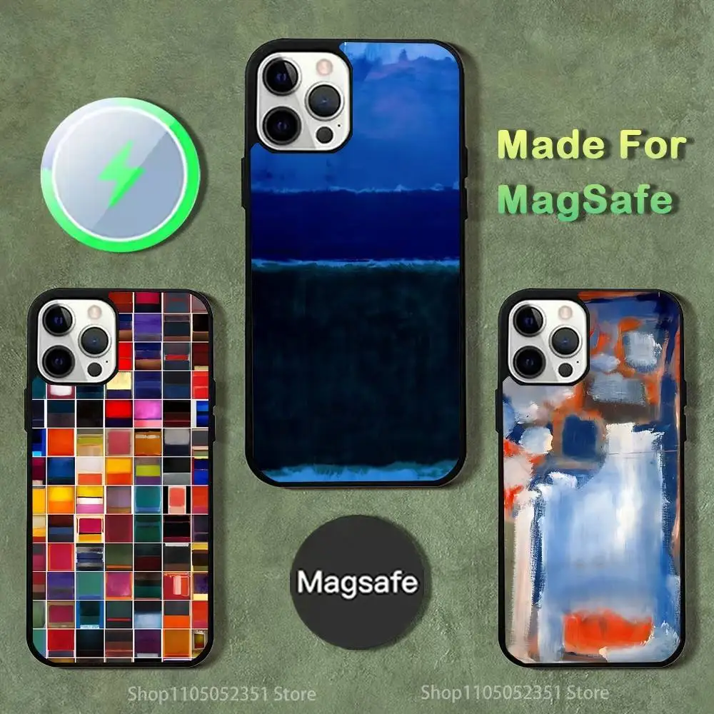 

Mark Rothko Art Phone Case For iPhone 16,15,14,13,12,11,Pro,Max,Plus,Mini,SE4,E Magnetic Magsafe Wireless Charging