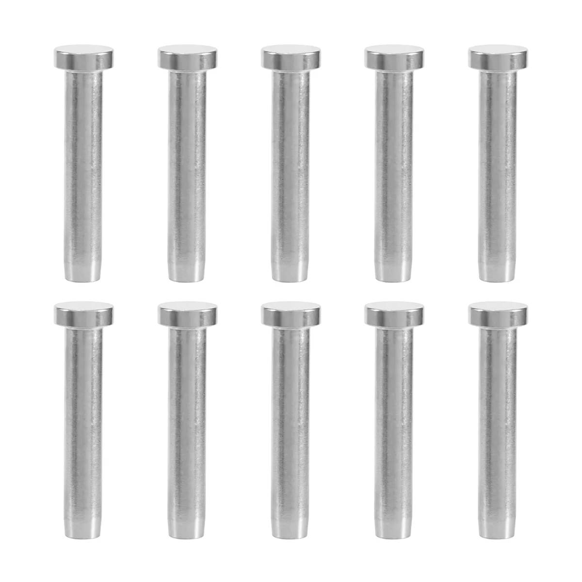 10Pcs Stainless Steel Stemball Swage Stud Dead Ends Threaded Stud Paired with Cable Tensioner for 1/8Inch Cable Railing Kit