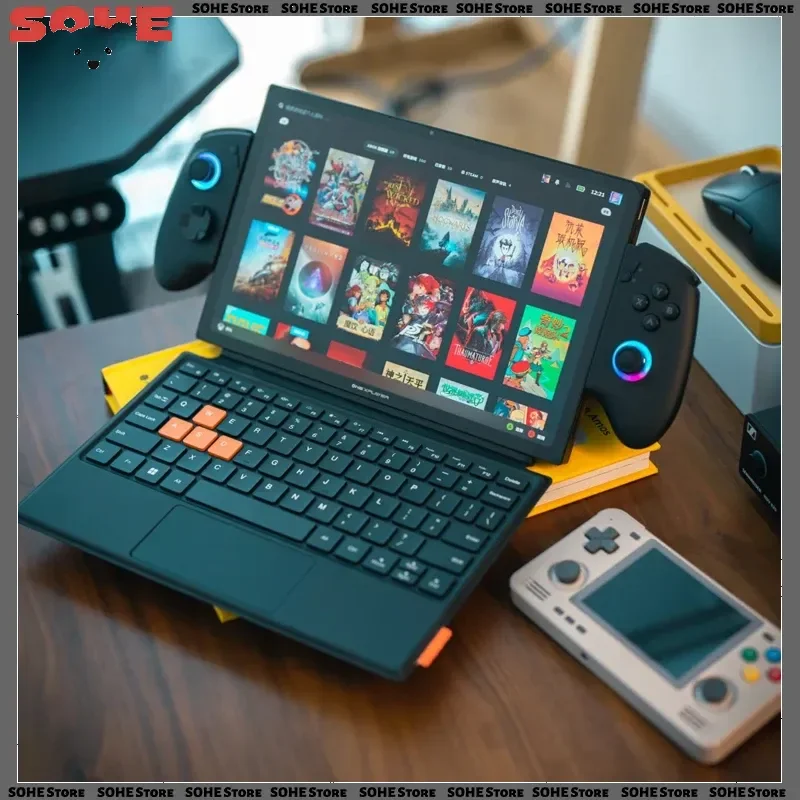 

Game Handheld Console Magnetic Keyboard Controller Stand Tablet Accessories For Onexplayer 2 2pro X1pro X1mini Original Keyboard