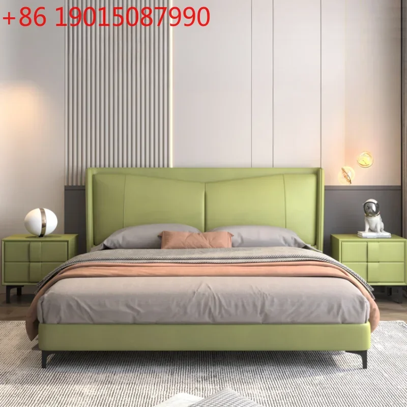 Base de Cama Doble Sencilla, Tamaño King/Queen, de Madera, Minimalista, Moderna, para Hotel, Estilo Princesa, Muebles de Dormitorio