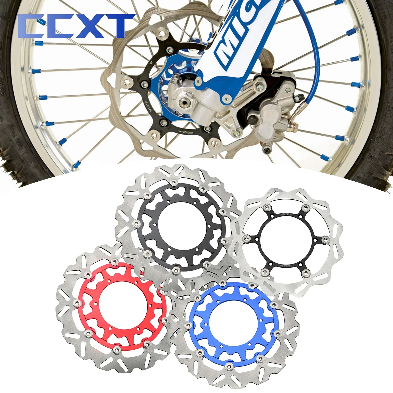 

320mm & 270mm Front Floating Brake Disc Rotor For Yamaha WR250F 2001-2021 WR450F 1998-2000 WR450F 2003-2019 WR250 1998-2007
