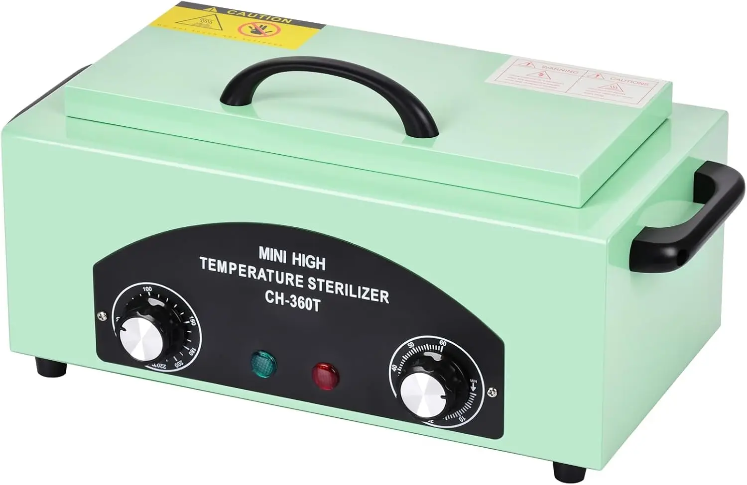 Tool Sterilizer, High Temperature Dry Heat Cleaning Box, with Temperature & Time Setting, Handle, for Nail Tools, Beauty Salon,