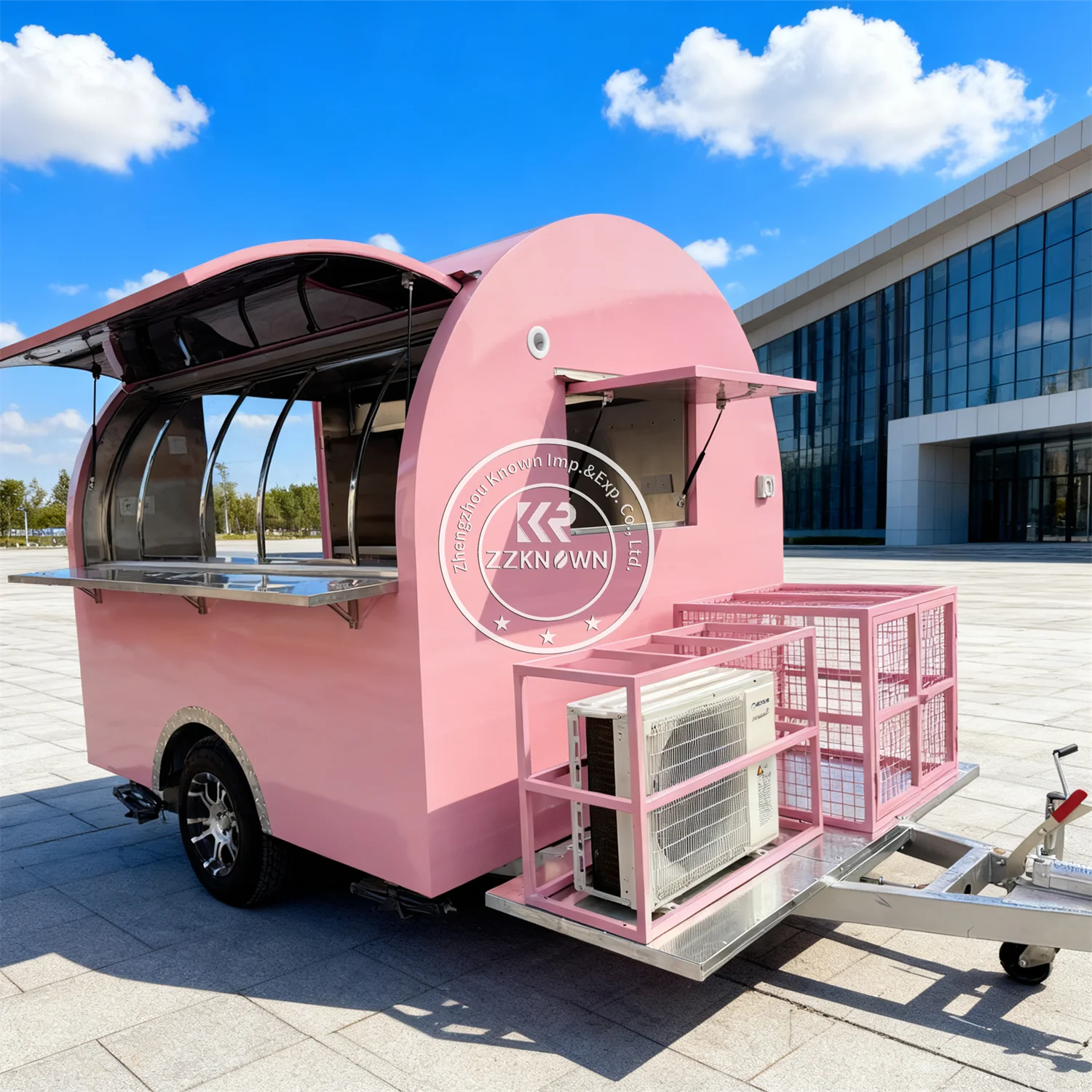 

Mobile Hot Dog Taco BBQ Fast Food Trailer Fully Equipped Portable Pancake Ice Cream Food Cart Concession Trailer Food Truck