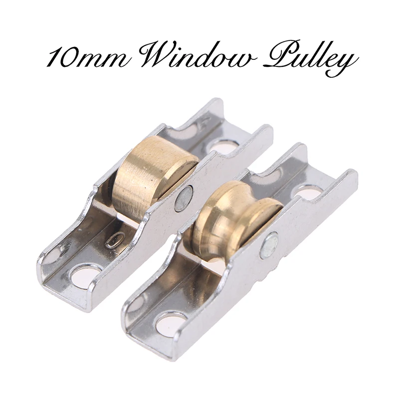 10MM Stainless Steel Window Pulley Glass Sliding Door Roller Runner Display Cabinet Mute Wheel Track Pulley Furniture