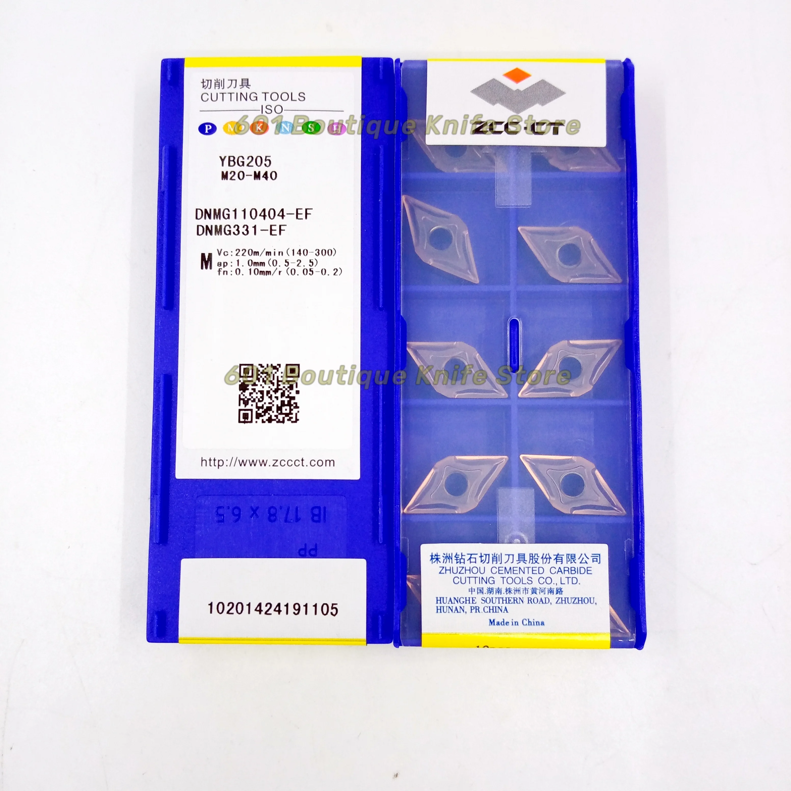 FREE SHIPPING ZCC CT diamond brand CNC alloy blade YBG202 YBG205 YBG205H DNMG110404-EF