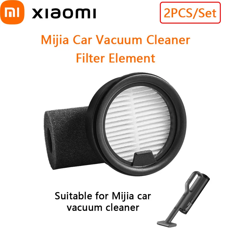 

Xiaomi Mijia Car Vacuum Cleaner Filter Element 2PCS/Set 5 Layers of Filtration Sponge for Car Vacuum Cleaner Deep Dust Removal